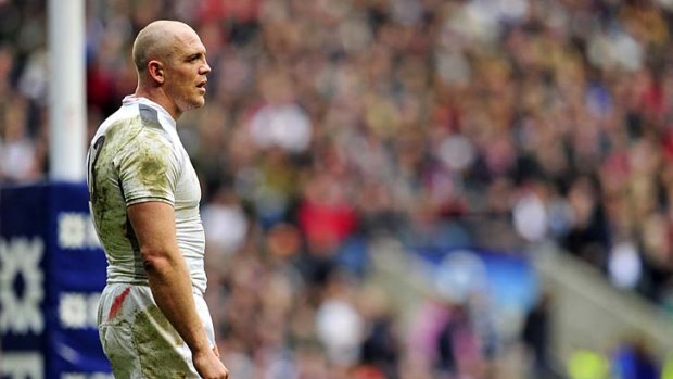England centre Mike Tindall at Twickenham on Sunday. The Crusaders will play their first Super rugby match in the northern hemisphere at the venue later this month.