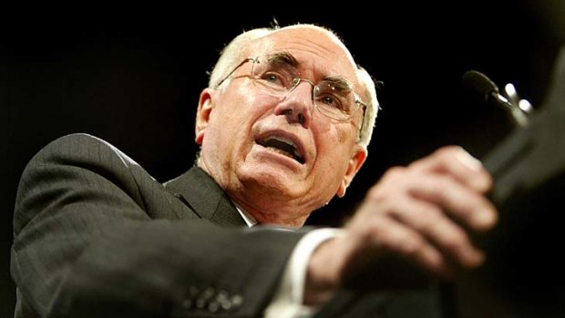 Denial ... former prime minister John Howard.