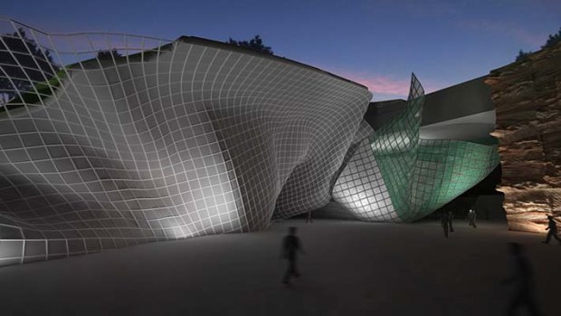 Jon Derrin's design of the Barangaroo cultural centre for contemporary performance.