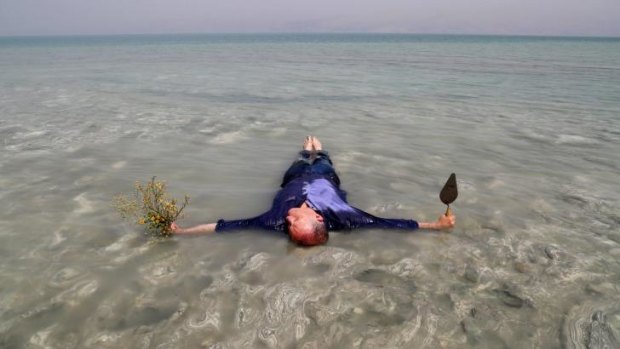 Bill Drummond lying in the Dead Sea: His post-millennium work as an artist is reflective of simpler times.