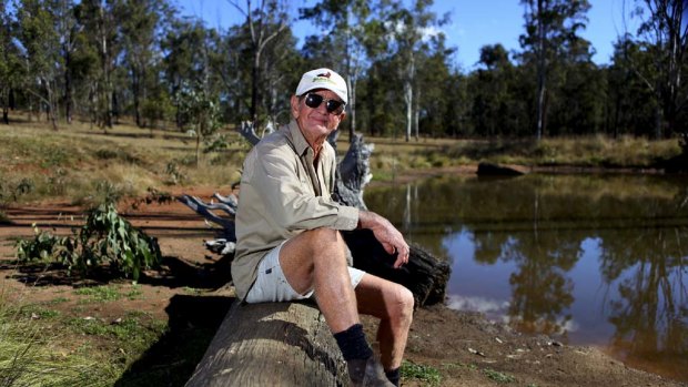 "Miserable future" ... Bob Irwin, who was arrested last month, fears mining's effects.