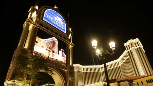 One of the territory's popular casinos, The Venetian.