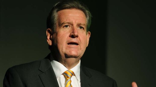 Cuts ... Barry O'Farrell has angered former premiers by saying he would reduce combined entitlements by $500,000.