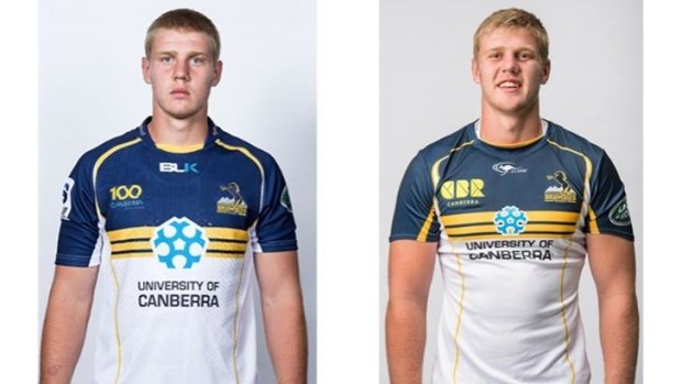 Now and then: Tom Staniforth in January 2013, left, and a year later at the start of 2014.