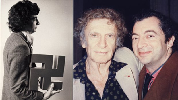 War stories... Phillipe Mora, left, in 1973 and with Marcel Marceau, centre, who worked alongside Mora's father in the French Resistance.