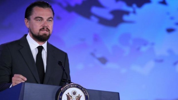 Hollywood actor Leonardo DiCaprio says the Great Barrier Reef "utopia" is gone.