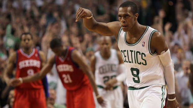 Comeback trail: Boston Celtics point guard Rajon Rondo.