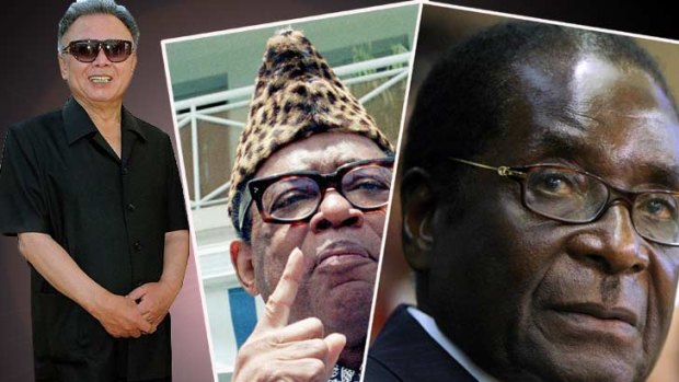 Crazy ways ... Kim Jong Il, Mobutu Sese Seko, Robert Mugabe and Idi Amin.