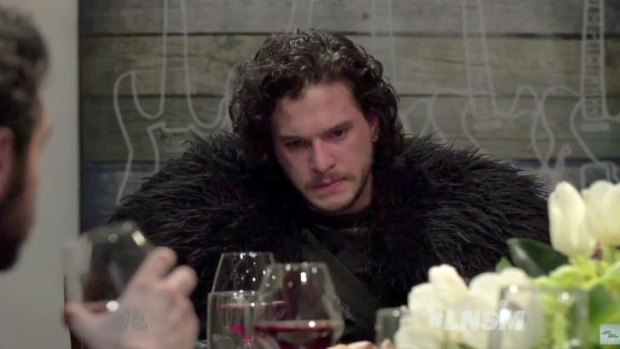 What happens when Seth Meyers brings Jon Snow to a dinner party.