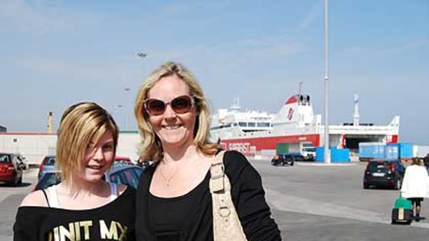 Dr Gabrielle Howard and daughter Sophie on their very memorable trip to get home.