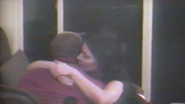 The video shows a number of clips of Kimye being affectionate to one another.