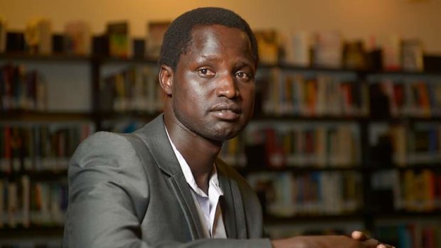 Michael Majok Piel's father and other family members have been killed in the outbreak of fighting in the South Sudan.