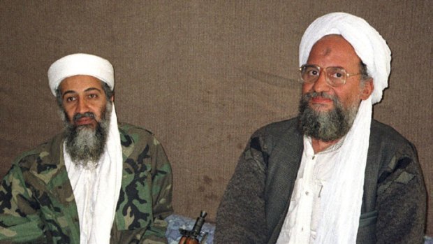 Likely replacement ... Osama bin Laden with his deputy, Ayman al-Zawahiri.