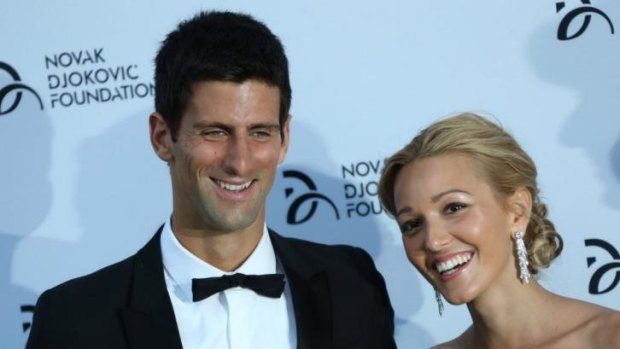 Novak Djokovic, and Jelena Ristic.