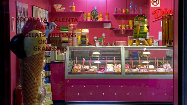 Mecca for a sweet-tooth: ice-cream parlour in Girona, Spain.