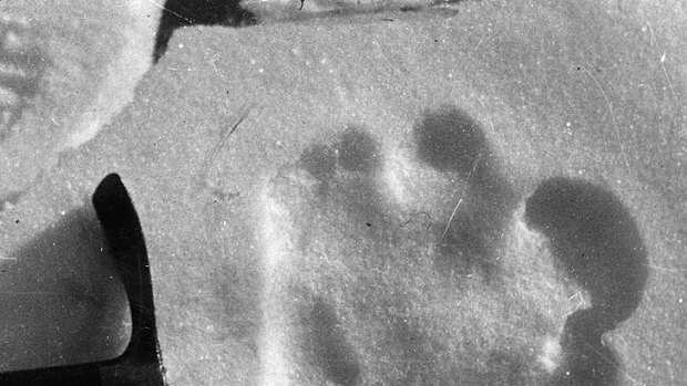 Another type of wild man? The footprint of the Abominable Snowman, taken near Mount Everest in 1951.