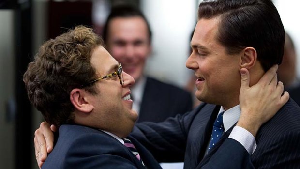 True story: Jonah Hill and Leonardo DiCaprio as dodgy stockbrockers.