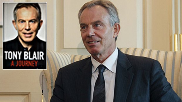 Mr Blair, pictured this week in Washington for Middle East peace talks  ... his  718-page doorstopper has been the most awaited political memoir in years.
