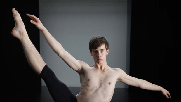 Poised: Calvin Richardson has been dancing seriously for only about three years but has been taken on by one of the world's top ballet schools.