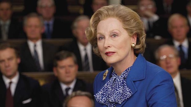Meryl Streep as Margaret Thatcher in <i>The Iron Lady</i>.