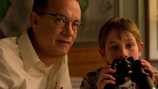 Tom Hanks and Thomas Horn in <i>Extremely Loud and Incredibly Close</i>.