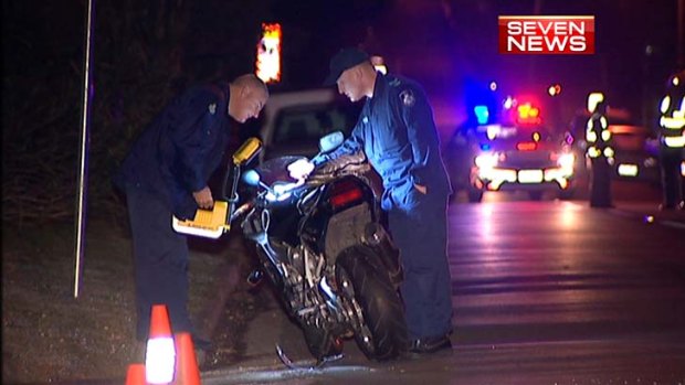 A man has died in a crash involving two stolen motorcycles.