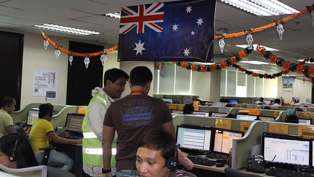 G'day ... an Australian flag hangs in the Stellar office.
