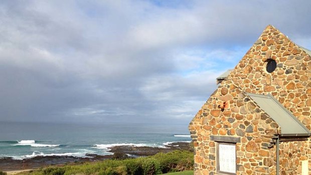 Stone Cottage (one of five self-contained dwellings on the 42-hectare Seatrees Farm) features spectacular views and beach access.