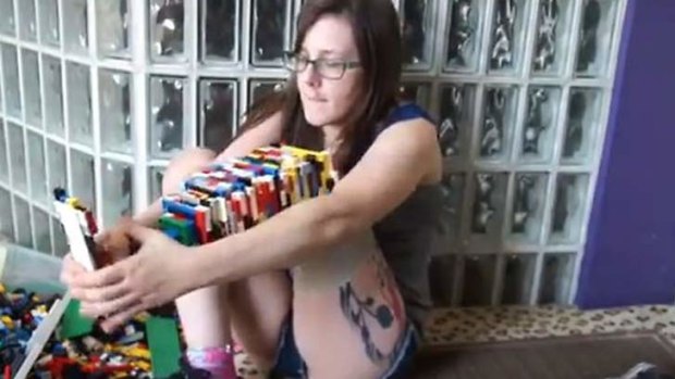 Christina Stephens: built a fake leg out of Lego.