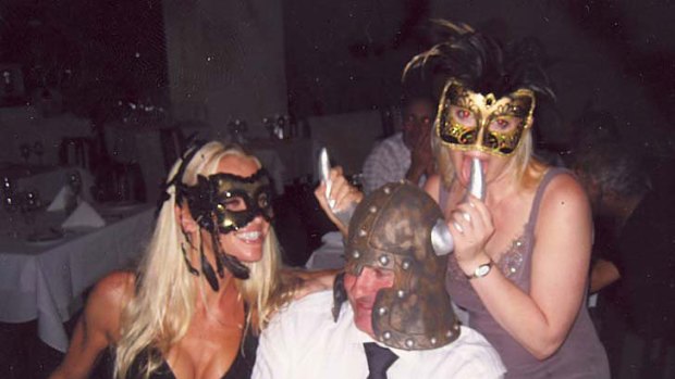 Taking life by the horns: Michael Peter Nugent partying on a business empire funded by small investors.