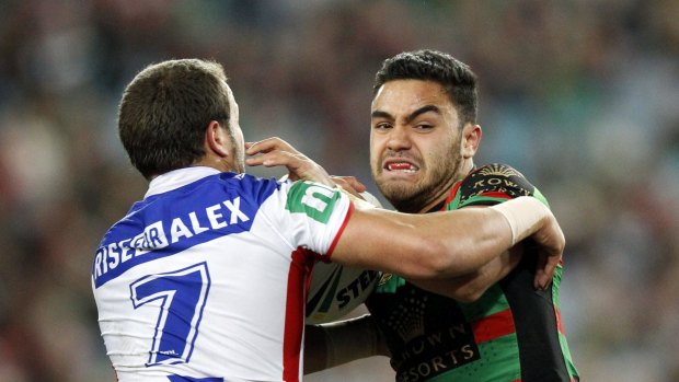 South Sydney's Dylan Walker in hospital.