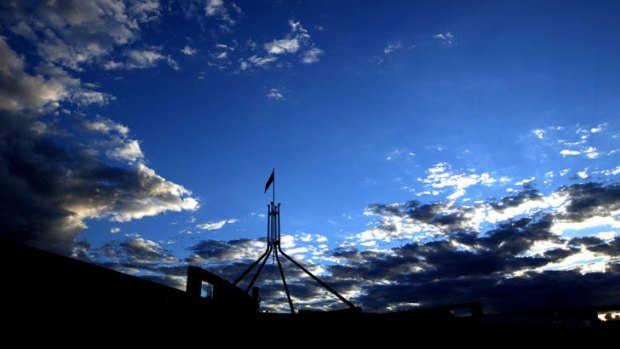 Struggling with visitors ... Parliament House tourist numbers have halved since 1988.