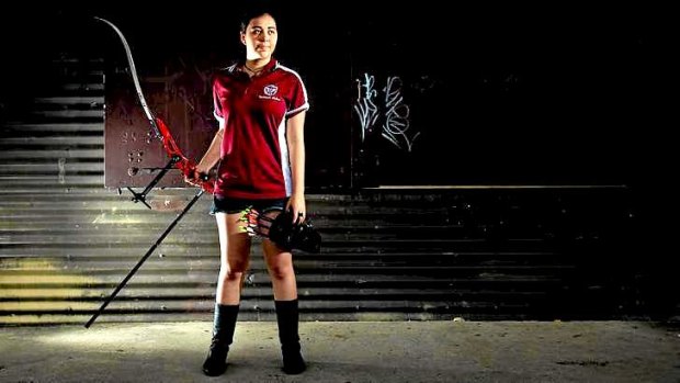 Resurgence: Lauren Plant, 19, is one of many teenage girls for whom <i>The Hunger Games</i> has triggered a fascination for archery.