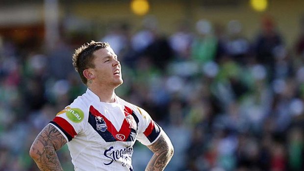 Jets set ... Todd Carney in action for the Roosters.