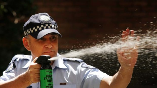 Police may be overusing pepper spray, according to a report by the Human Rights Law centre.