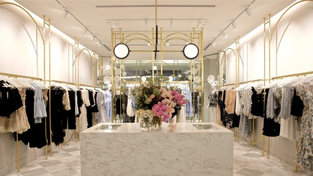 The new Alice McCall store in body follows a similar design aesthetic to the brand's original Paddington store. 