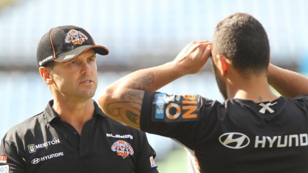 Off contract: Wests Tigers coach Mick Potter.