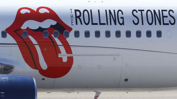 Rolling Stones livery is seen on the Aeronexus Corporation's - Boeing 767 used by the Rolling Stones.