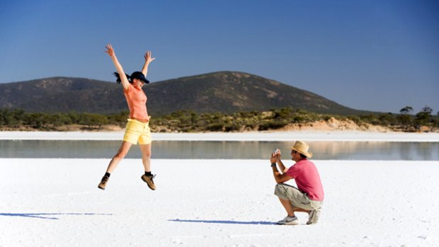 Natural beauty ... on Lake Gairdner.