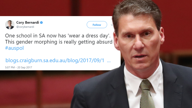 Senator Cory Bernardi's tweet.