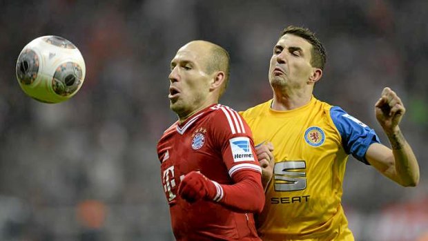 Arjen Robben scored a brace for Bayern Munich.