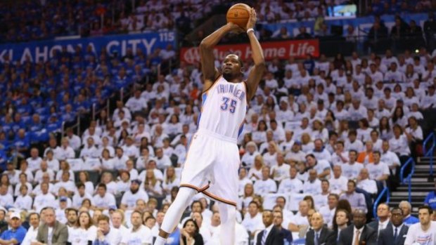 Oklahoma City Thunder forward Kevin Durant has great expectations placed on his shoulders in the playoffs.