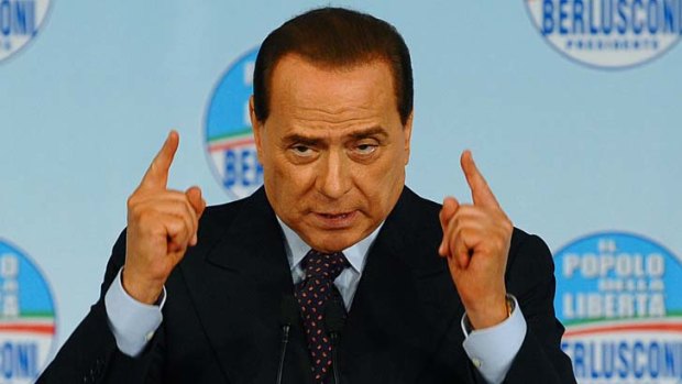 Sentenced ... Silvio Berlusconi.