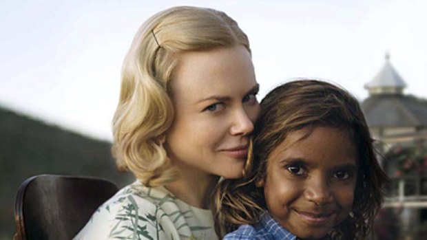 Nominated ... young actor Brandon Walters with Nicole Kidman in <i>Australia.</i>