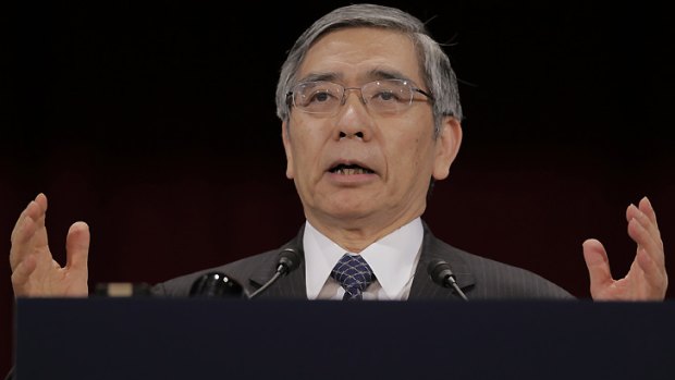 Bank of Japan Governor Haruhiko Kuroda ... speaking at a Tokyo conference today.
