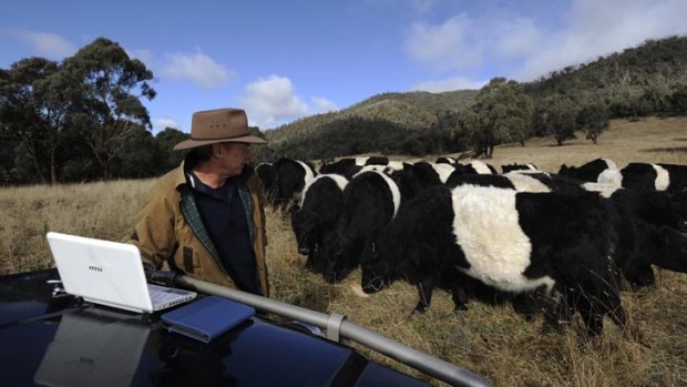 Living off the land ... farmer Michael Croft says Australians don't know what food security means.