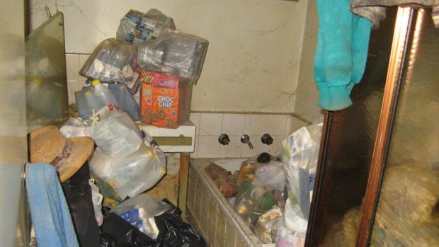 The home of a 79-year-old woman from the Caulfield area who had been living in squalor.