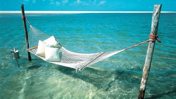 Paradise found: A hammock at Indigo Bay Resort, Mozambique.