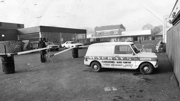 Donald Mackay's mini-van in the car park of the Griffith Hotel where he was last seen.