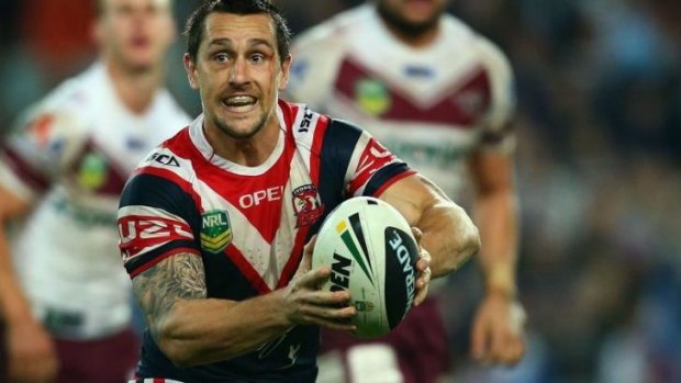 Origin doubt: Incumbent Blues halfback Mitchell Pearce.